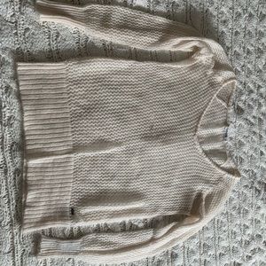 Garage white net sweater